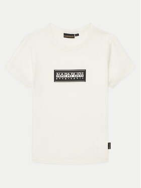 Napapijri Napapijri T-Shirt Chamois NP0A4ILE S Λευκό Regular Fit