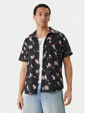 RVCA RVCA Ing Morning Glory AVYWT00490 Fekete Regular Fit