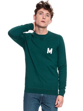 Mustang Mustang Sweter EMIL C JUMPER Zielony Regular Fit