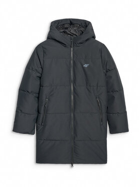 4F 4F Płaszcz zimowy OUTERWEAR Czarny Regular Fit