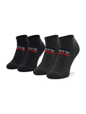 Levi's® Levi's® Set od 2 para unisex niskih čarapa 701219507 Crna