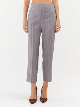 Maryley Maryley Hlače iz tkanine 23IB616/M06 Siva Regular Fit