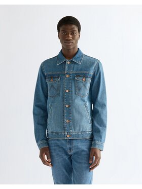 Wrangler Wrangler Kurtka jeansowa DENIM JACKET Niebieski Regular Fit