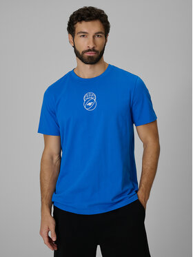 4F 4F T-Shirt ESSENTIAL 2 Niebieski Regular Fit