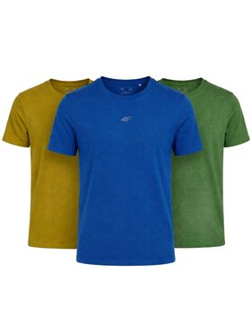 4F 4F T-Shirt Z-TTSHM3947-3 Niebieski Regular Fit