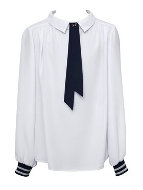 SLY SLY Bluzka 3S-129 Biały Classic Fit