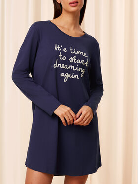 Triumph Triumph Cămașă de noapte Nightdresses NDK 03 LSL X 10216556 Bleumarin