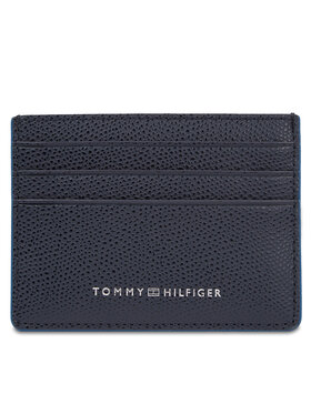 Tommy Hilfiger Tommy Hilfiger Etui na karty kredytowe Th Struc Leather Cc Holder AM0AM11606 Granatowy