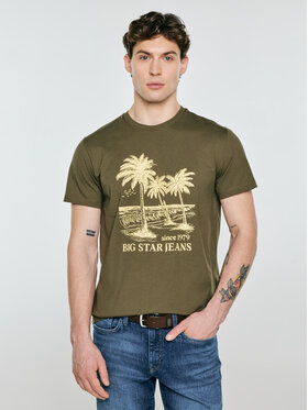 BIG STAR BIG STAR T-Shirt OMER Zielony Basic Fit