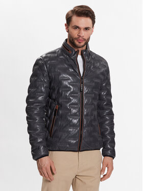 Milestone Milestone Шкіряна куртка 991019 60080 Чорний Regular Fit
