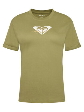 Roxy Roxy T-shirt Oceanregular ERJZT06078 Zelena Regular Fit