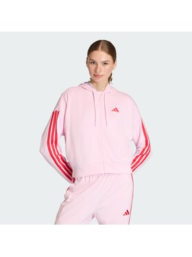adidas adidas Džemperis ar kapuci Essentials 3-Stripes KD4789 Rozā Regular Fit