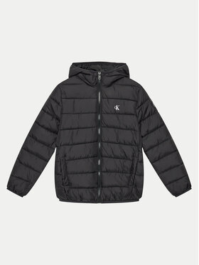 Calvin Klein Jeans Calvin Klein Jeans Winterjacke Inst Logo IB0IB02174 Schwarz Regular Fit