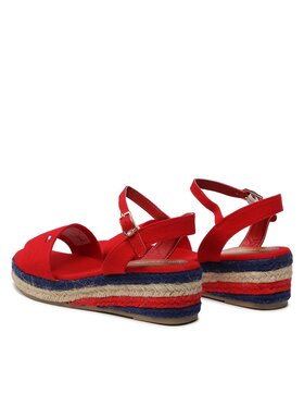 Tommy Hilfiger Espadrile Rope Wedge T3A7-32778-0048 M Crvena