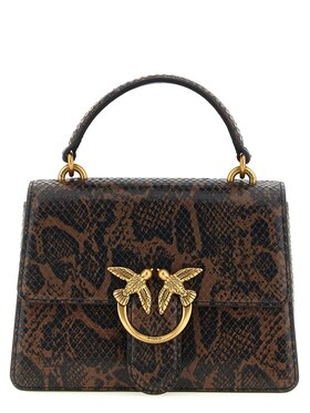 PINKO PINKO Torebka Brown Calfskin Hand Brązowy