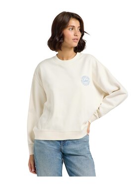 Lee Lee Bluza 112363497 Beżowy Regular Fit