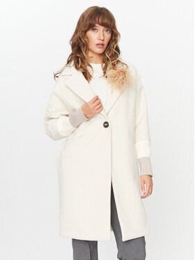 Maryley Maryley Преходно палто 23IB148/M11/5CVA Бежов Regular Fit