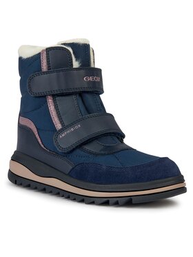 Geox Geox Snehule J Adelhide Girl B Ab J36EWB 054FU C4002 S Tmavomodrá