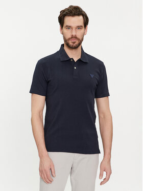 Guess Guess Polo M4GP66 KC701 Granatowy Slim Fit