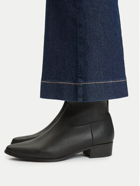 Tommy Hilfiger Tommy Hilfiger Μποτάκια Leather Ankle Boot W Zip FW0FW09921 Μαύρο