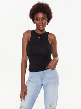 Calvin Klein Jeans Calvin Klein Jeans Top J20J220765 Czarny Regular Fit