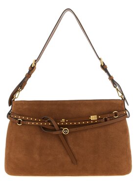 PINKO PINKO Borsetta Brown Cowhide Shoulder Marrone
