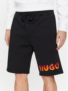 HUGO Hugo Športne kratke hlače Dinque 50504826 Črna Relaxed Fit