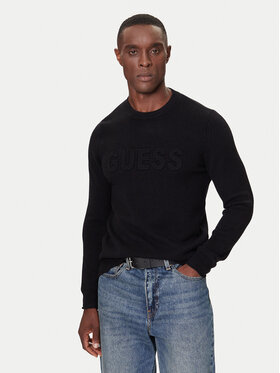 Guess Guess Pulover M5BR35 Z2ZK2 Negru Regular Fit