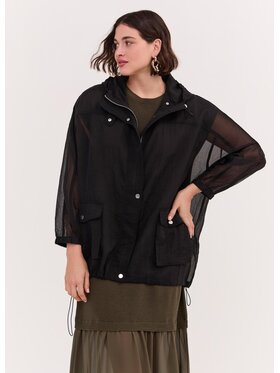 Fiorella Rubino Fiorella Rubino Płaszcz zimowy R001L000339N033 Czarny A-Line Fit