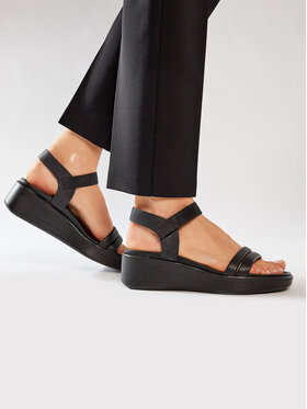 ECCO ECCO Sandály Flowt Wedge Lx W 27330351052 Černá