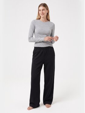 BASICLO BASICLO Longsleeve W-2253-25 Szary Slim Fit