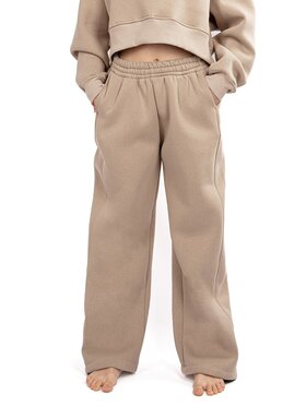 DKaren Sport DKaren Sport Spodnie dresowe DK-K-B17 Beżowy Classic Fit
