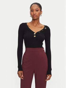 Morgan Morgan Pulover 201-MBANBI.N Negru Slim Fit