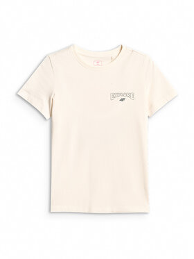 4F 4F T-Shirt WILD WANDERLUST Biały Regular Fit