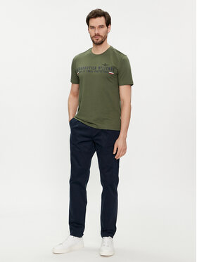 Aeronautica Militare Hlače 241PA1579CT3247 Tamnoplava Slim Fit