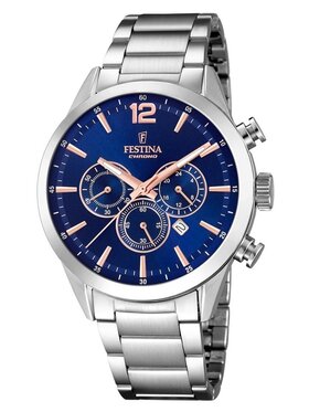Festina Festina Zegarek F20343/9 Srebrny