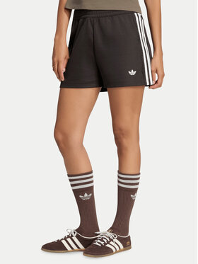 adidas adidas Pantaloni scurți sport Lace 3 Stripes LG4266 Maro Regular Fit