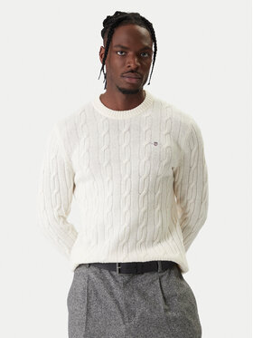 Gant Gant Sveter 8050213 Écru Regular Fit