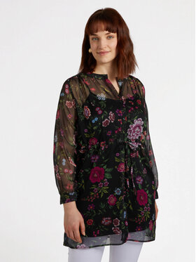 Fiorella Rubino Fiorella Rubino Koszula 5121T001364N0Z3 Czarny Slim Fit