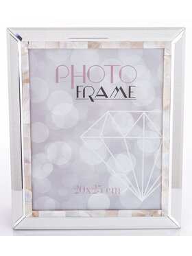 MIAhome MIAhome Ramka na zdjęcia 30,5x25,5 cm kremowo-srebrna ROMICH Srebrny