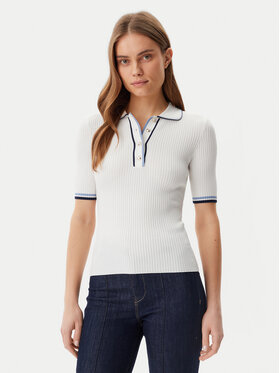 Guess Guess Bluză W5GR37 Z3L10 Alb Regular Fit