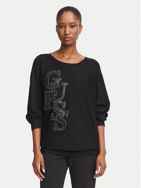 Guess Guess Pulover W6BR51 Z1452 Črna Regular Fit