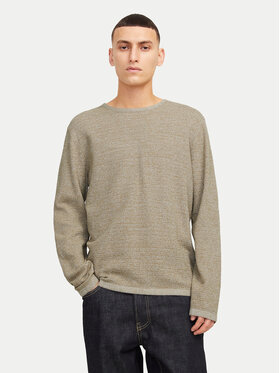 Jack & Jones Jack & Jones Sweter George 12268279 Beżowy Regular Fit