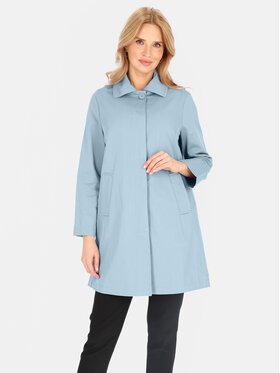 Perso Perso Płaszcz przejściowy BLE252535F Niebieski Regular Fit