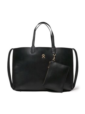 Tommy Hilfiger Tommy Hilfiger Rankinė Iconic Tommy Tote Solid AW0AW14182 Juoda