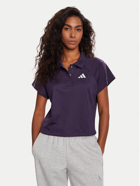 adidas adidas Polo Stadium 3-Stripes Tennis Inspired Jacquard JY3426 Fioletowy Regular Fit
