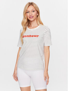 b.young b.young Тишърт 20812840 Бял Regular Fit
