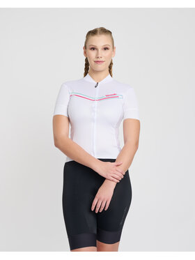 Rivanelle Rivanelle Koszulka rowerowa LEVEL UP Biały Narrow Fit