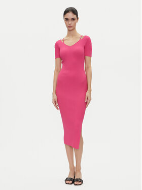 HUGO HUGO Úpletové šaty Shaty 50538239 Ružová Slim Fit