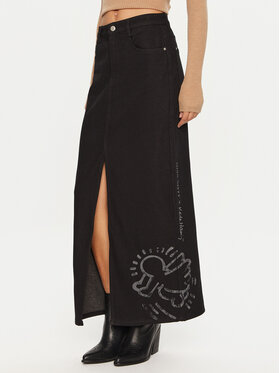 Miss Sixty Miss Sixty Джинсова спідниця 6L3KJ2450000 Чорний Regular Fit